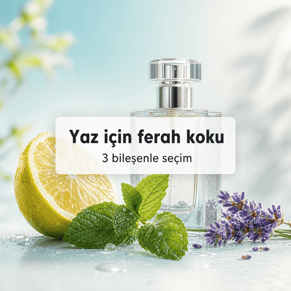 Yaz için ferah koku: 3 bileşenle seçim