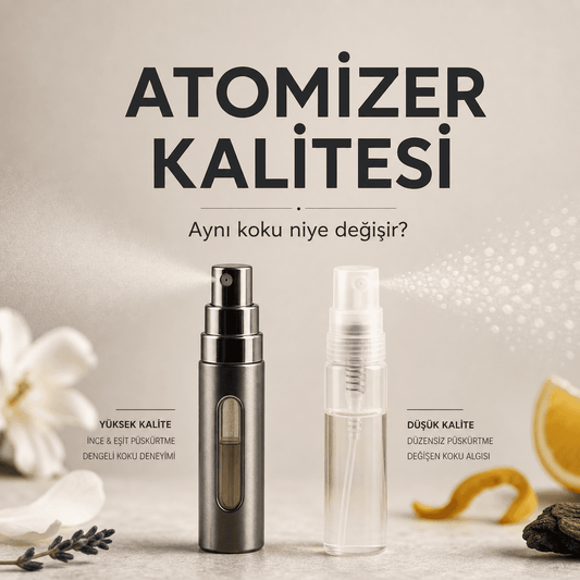 Atomizer kalite farkı: aynı koku niye değişir?