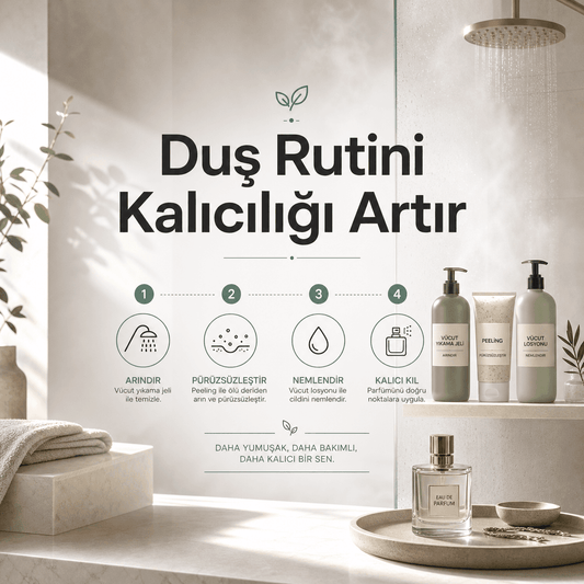 Kalıcılığı artıran duş rutini: adım adım