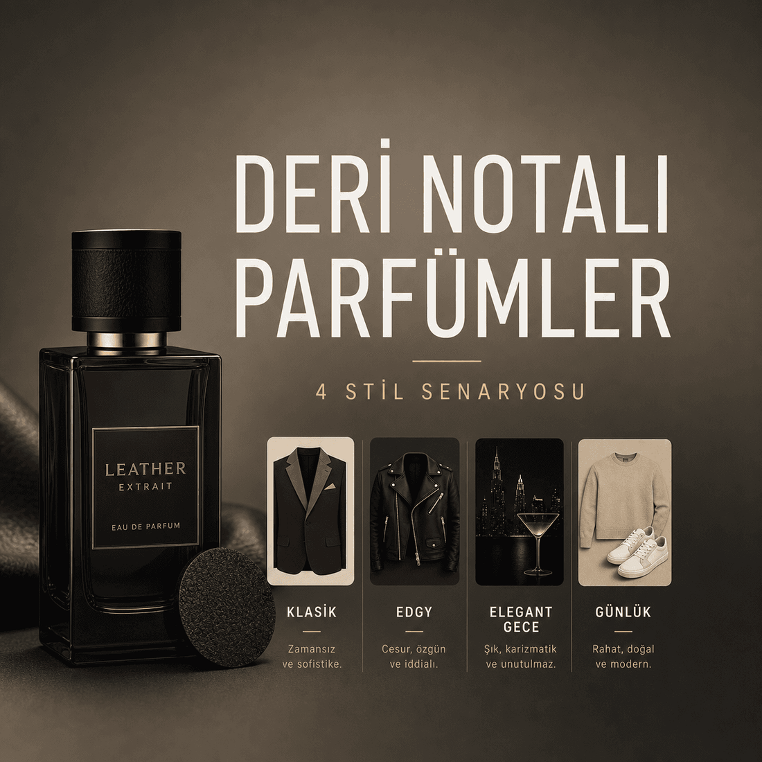 Deri Notalı Parfümler Kimlere Yakışır ve 4 Farklı Stil Senaryosu