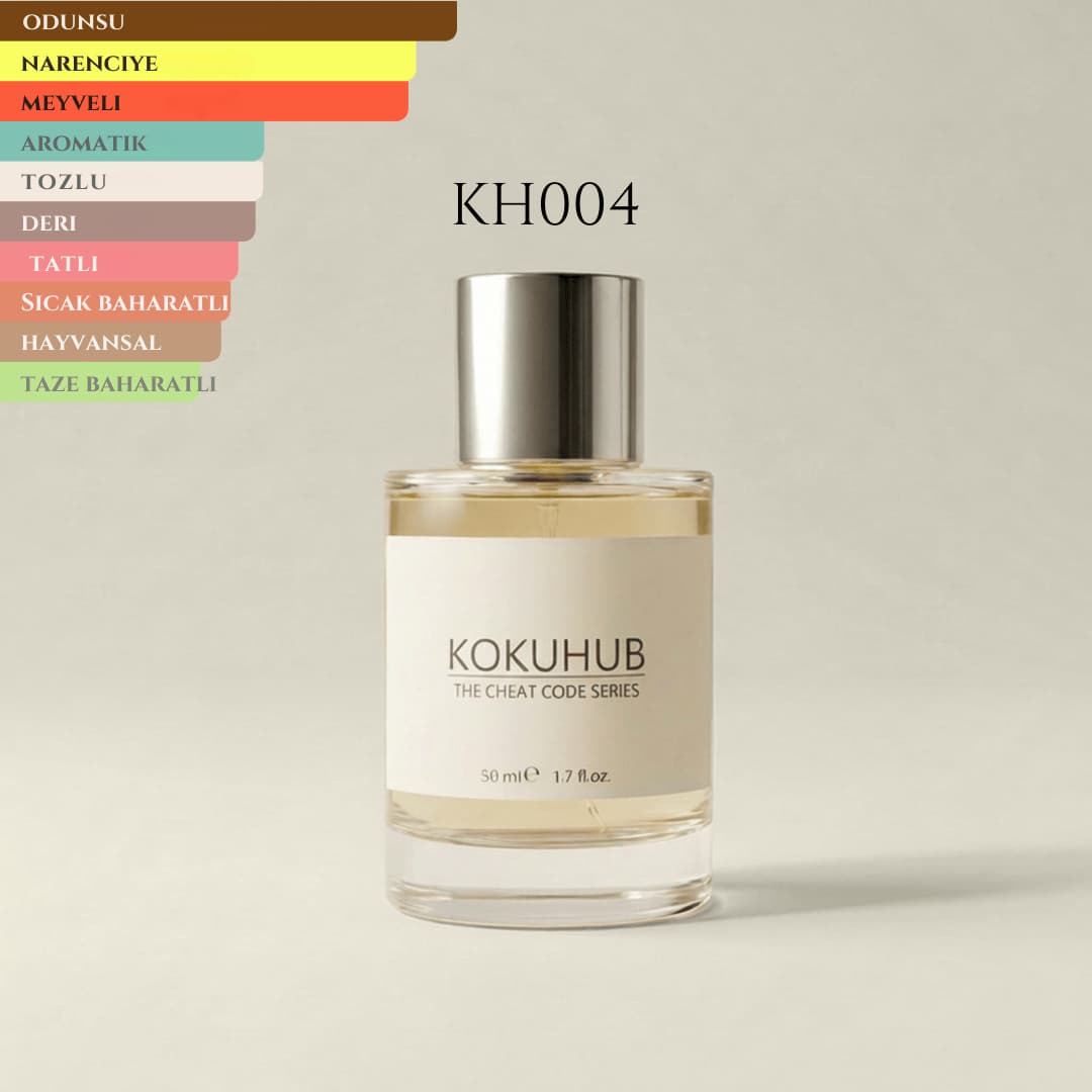 KokuHub KH004 - Cedrat Boise Tarzını Sevenlerin Beğeneceği Ferah Turunçgil ve Nane Notalı Karakterli Erkek Parfümü.
