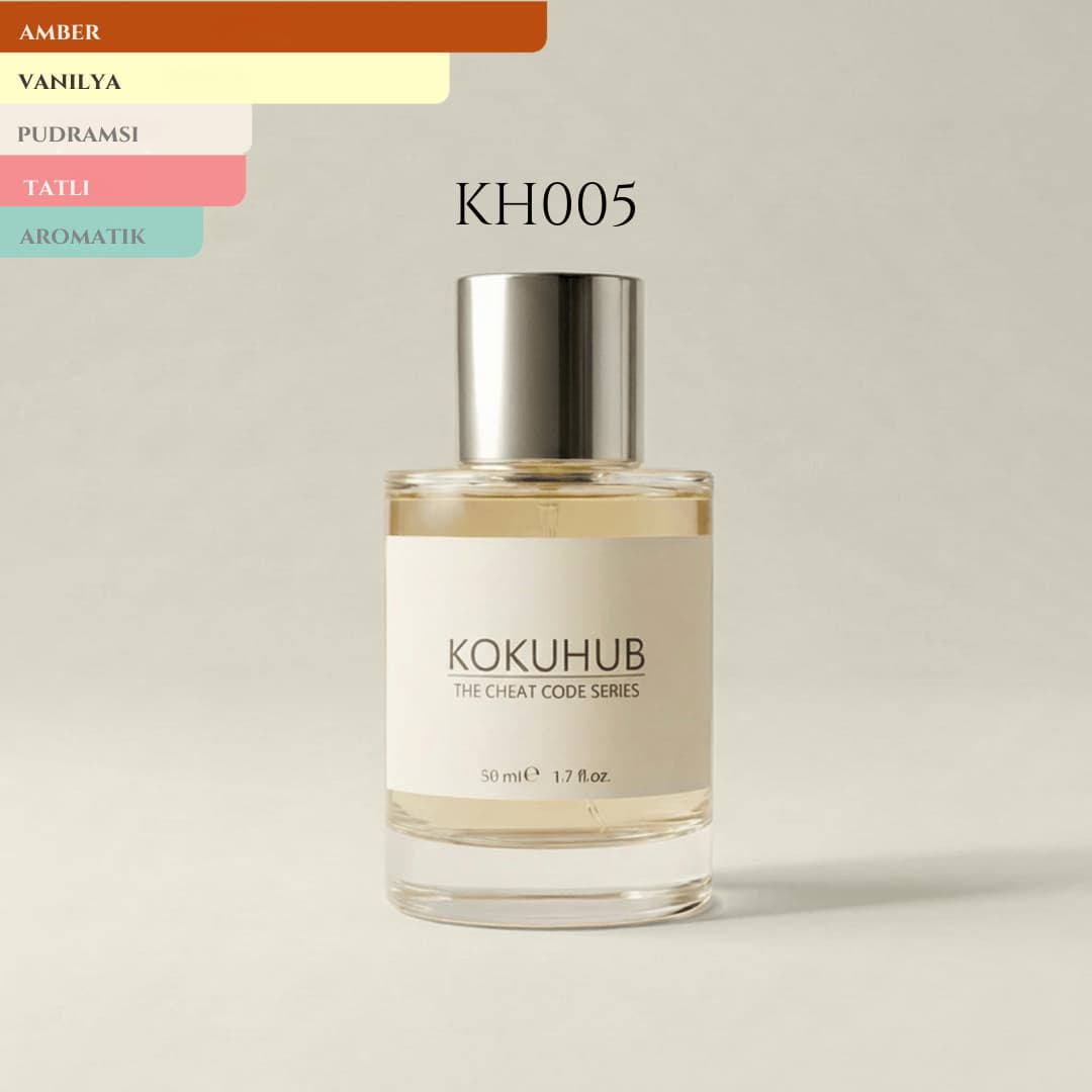 KokuHub KH005 - Grand Soir Tarzını Sevenlerin Beğeneceği Amber ve Reçine Notalı Karakterli Unisex Parfüm.