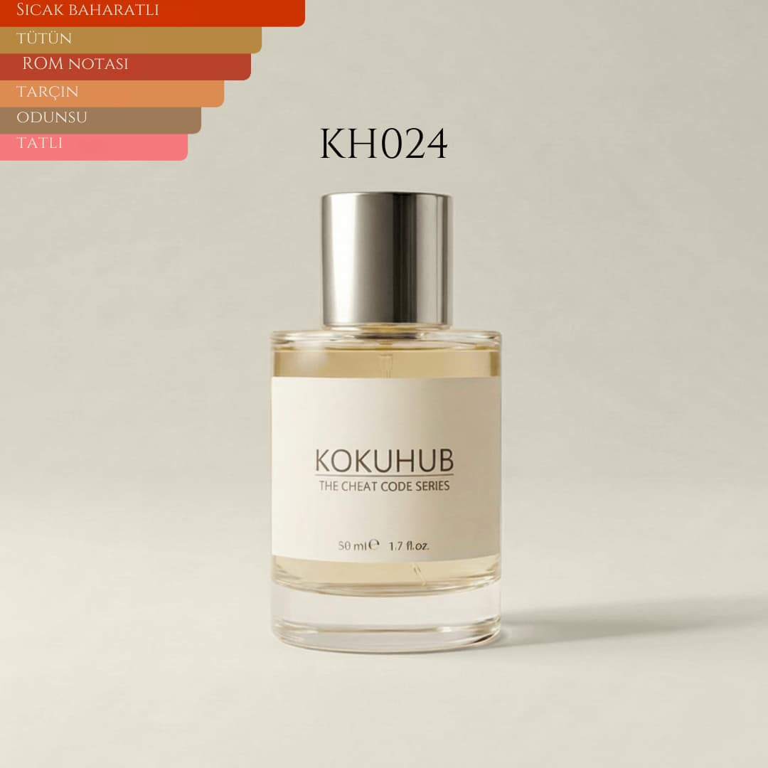 KokuHub KH024 - Side Effect Tarzını Sevenlerin Beğeneceği Tütün ve Rom Notalı Unisex Parfüm Görseli