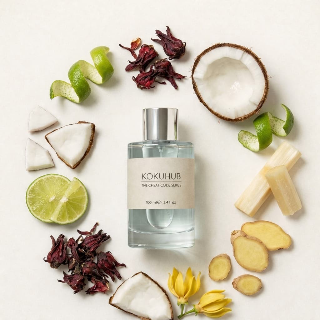 Virgin Island Water koku karakteriyle benzer hindistan cevizi ve misket limonu nota yapisina sahip Doros kalitesiyle uretilen KokuHub nis parfum